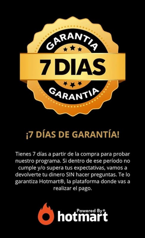 garantía de 7 días  