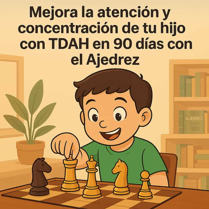Mejora la atención y concentración de tu hijo con TDAH en 90 días con el ajedrez